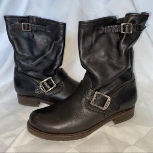 FRYE Black Leather Boots